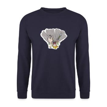 Finger Loch - Kletter T-Shirt - Unisex Pullover - Navy - Vorne - Alina (178cm) & Michal (187cm)