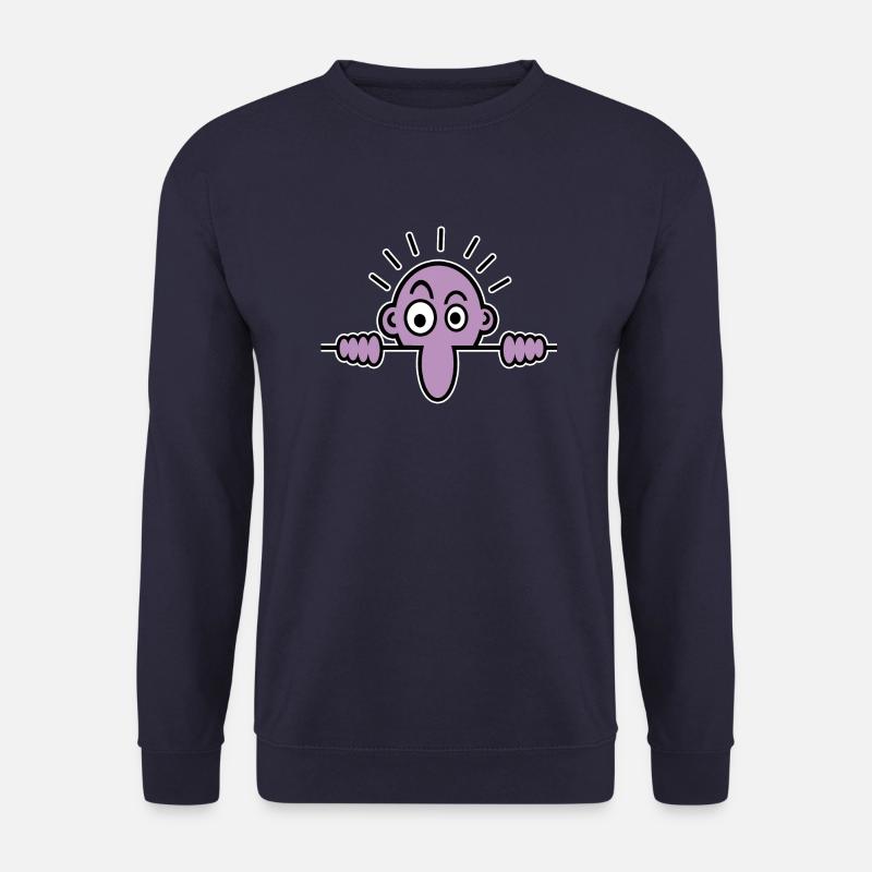 Mauermännchen lila - Unisex Pullover - Navy