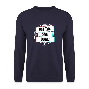 Faites la merde! - Sweat-shirt Unisexe - marine - Devant - Alina (178cm) & Michal (187cm)