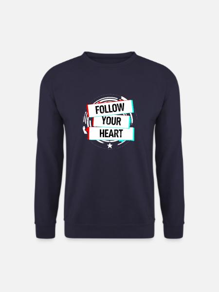Follow Your Heart - Unisex Pullover - Navy