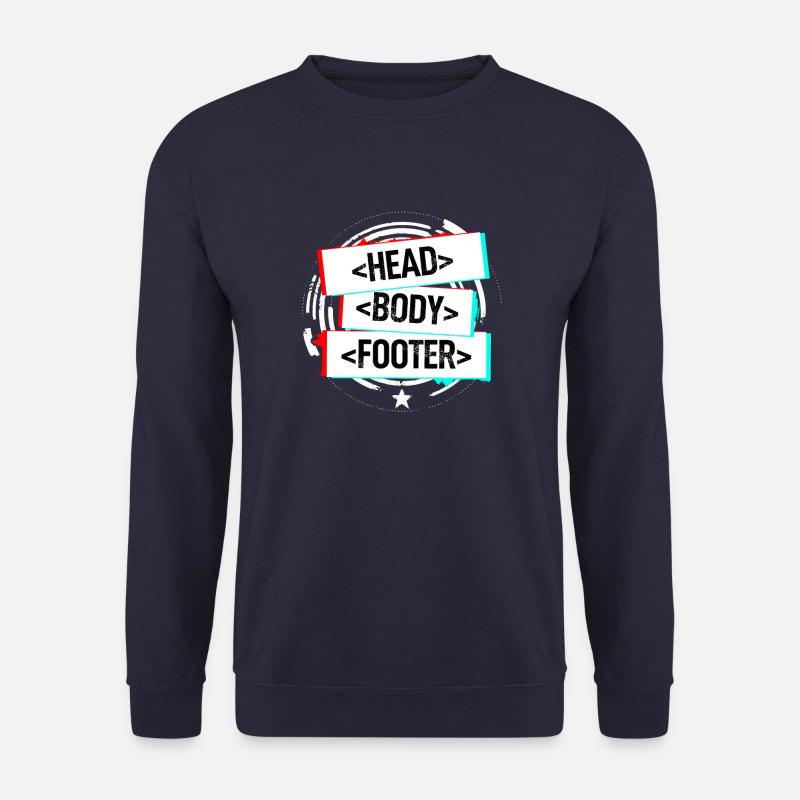 Head Body Footer - Unisex Pullover - Navy