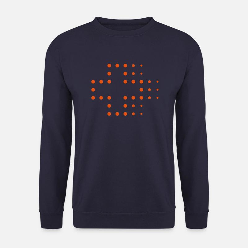 Red Cross Point - Unisex Pullover - Navy