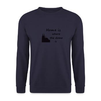 Home is where the dome is - Unisex Sweatshirt - navy - Front - Alina (178cm) & Michal (187cm)