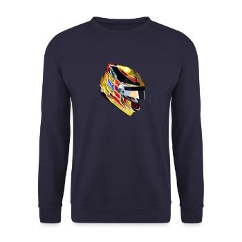 Lewis Hamilton - Unisex Pullover - Navy - Vorne - Alina (178cm) & Michal (187cm)