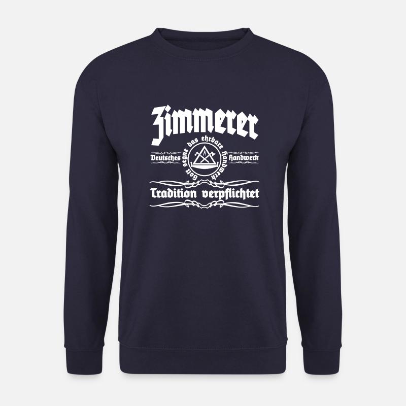 Zimmerer Deutsches Handwerk - Unisex Pullover - Navy