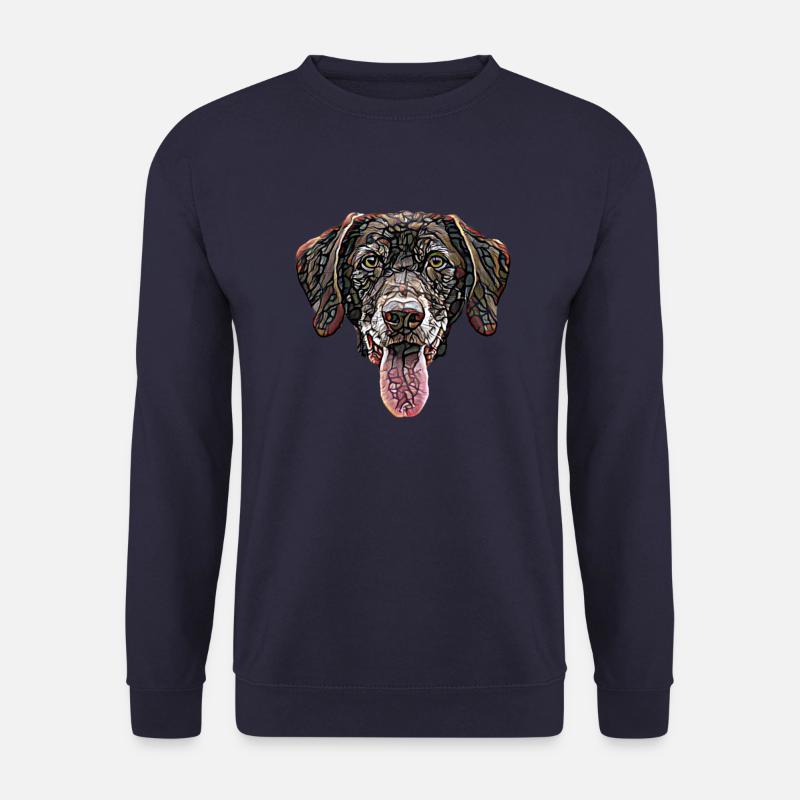 Schokolade Labrador Retriever Gesicht - Unisex Pullover - Navy