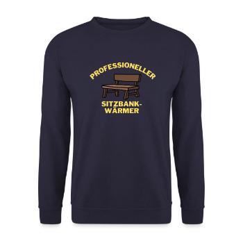 Professioneller Sitzbank-Wärmer - Unisex Pullover - Navy - Vorne - Alina (178cm) & Michal (187cm)