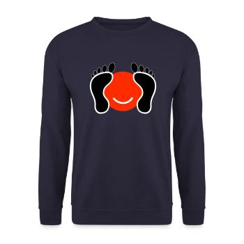 Happy Feet - Sweat-shirt Unisexe - marine - Devant - Alina (178cm) & Michal (187cm)