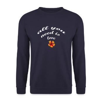 Florist Flower Plant Nature Gardener - Unisex Sweatshirt - navy - Front - Alina (178cm) & Michal (187cm)