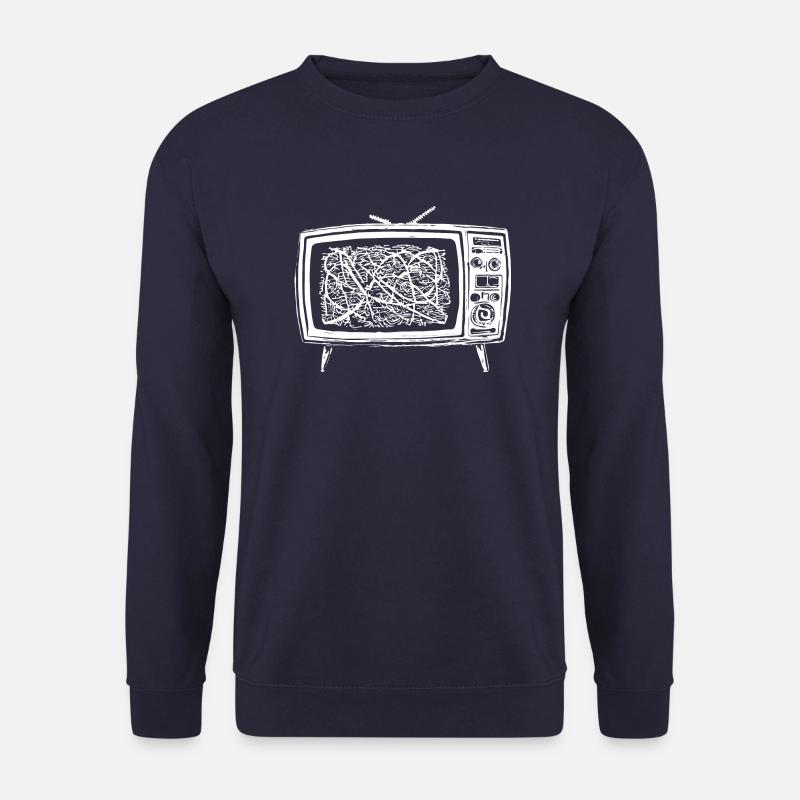 Retro TV Interference - Unisex Sweatshirt - navy