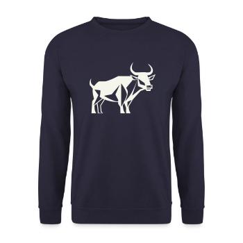 Bull Guardian - Unisex Sweatshirt - navy - Front - Alina (178cm) & Michal (187cm)
