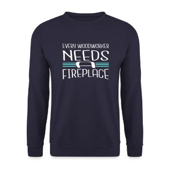 Union Charpentier Mason Humour - Sweat-shirt Unisexe - marine - Devant - Alina (178cm) & Michal (187cm)