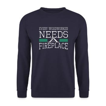 birthday birthday present idea birthday present - Unisex Pullover - Navy - Vorne - Alina (178cm) & Michal (187cm)