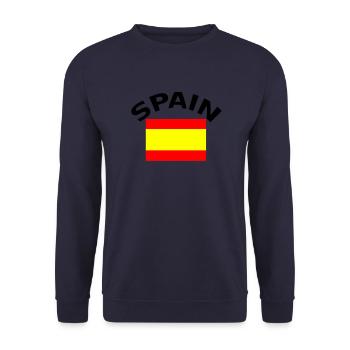 Espagne, Espagne, Espana, drapeau, drapeau - Sweat-shirt Unisexe - marine - Devant - Alina (178cm) & Michal (187cm)