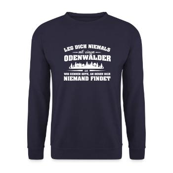 Länder Odenwälder LDN - Unisex Pullover - Navy - Vorne - Alina (178cm) & Michal (187cm)