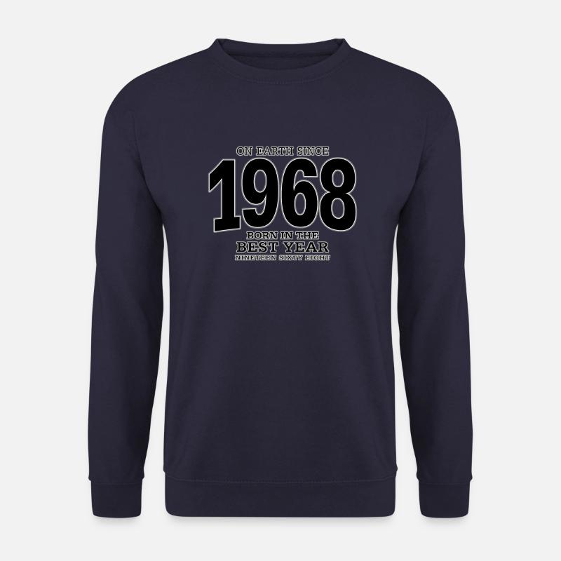 On Earth since 1968 (black) - Unisex Pullover - Navy