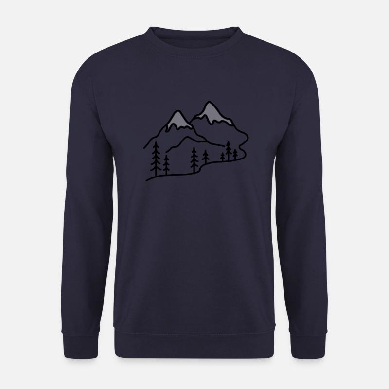 Mountain / Berge - Unisex Pullover - Navy