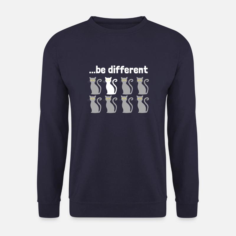 Sei anders als Katze dargestellt - Unisex Pullover - Navy