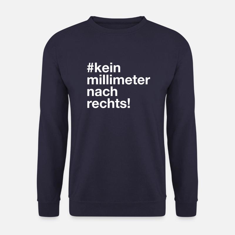 kein millimeter nach rechts fridays for future - Unisex Pullover - Navy