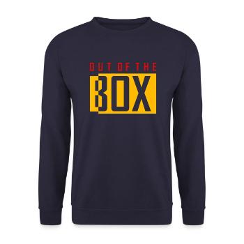 Out Of The Box Design - Unisex Pullover - Navy - Vorne - Alina (178cm) & Michal (187cm)