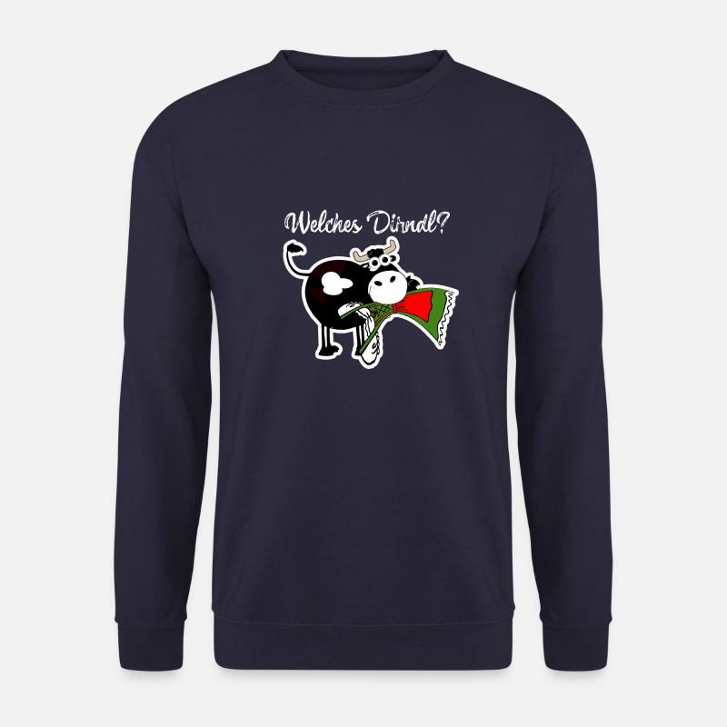dirndl,welches dirndl,kuh, volksfest - Unisex Pullover - Navy
