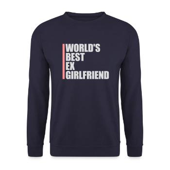 worlds best ex girlfriend - Unisex Pullover - Navy - Vorne - Alina (178cm) & Michal (187cm)