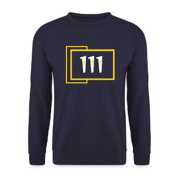111 vide - Sweat-shirt Unisexe - marine - Devant - Alina (178cm) & Michal (187cm)