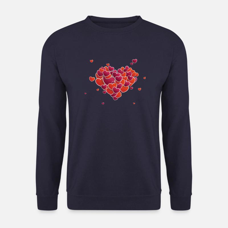 Hearts Splash - Unisex Pullover - Navy