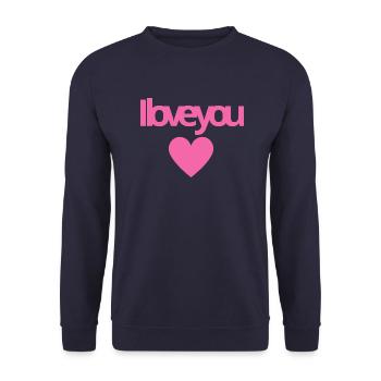 i love you mom - Sweat-shirt Unisexe - marine - Devant - Alina (178cm) & Michal (187cm)