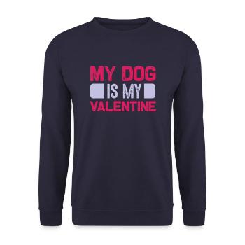 PawPrint Couture - Unisex Pullover - Navy - Vorne - Alina (178cm) & Michal (187cm)