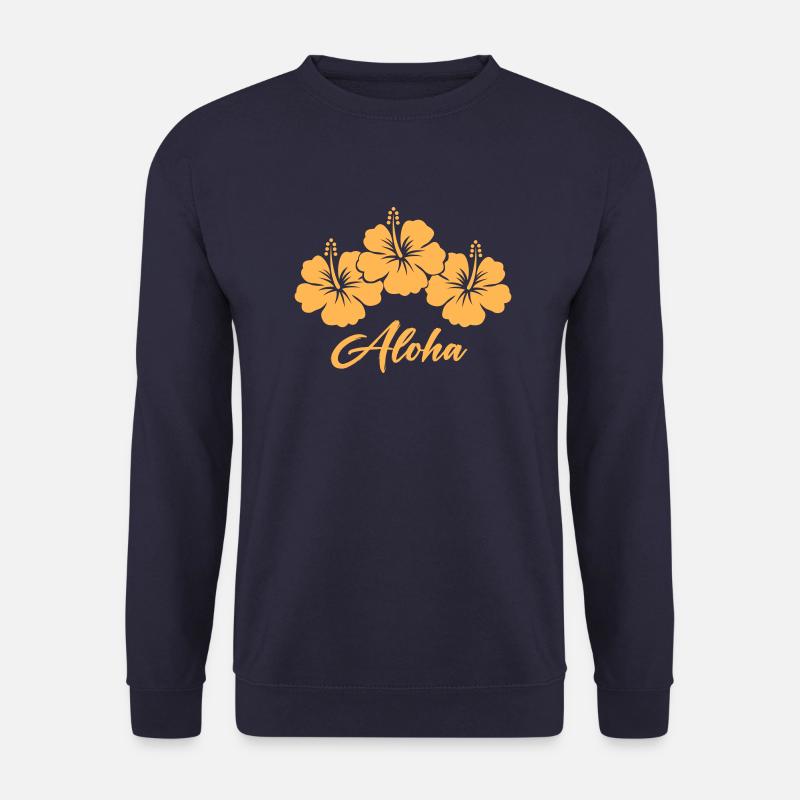 blume hibiskus aloha - Unisex Pullover - Navy