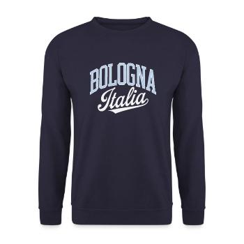 Bologna - Italia - Sweat-shirt Unisexe - marine - Devant - Alina (178cm) & Michal (187cm)