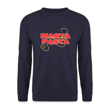 Italian pasta pur - Unisex Pullover - Navy - Vorne - Alina (178cm) & Michal (187cm)