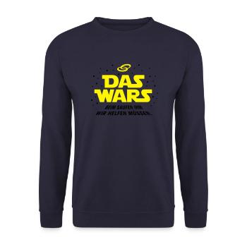 Das Wars Saufen - Unisex Pullover - Navy - Vorne - Alina (178cm) & Michal (187cm)
