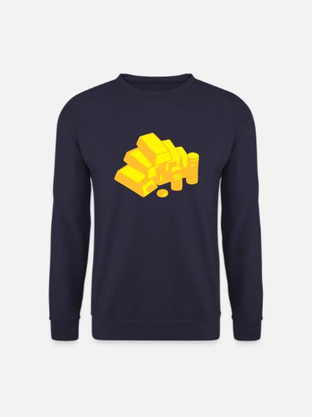 Gold, Geld - Unisex Pullover - Navy