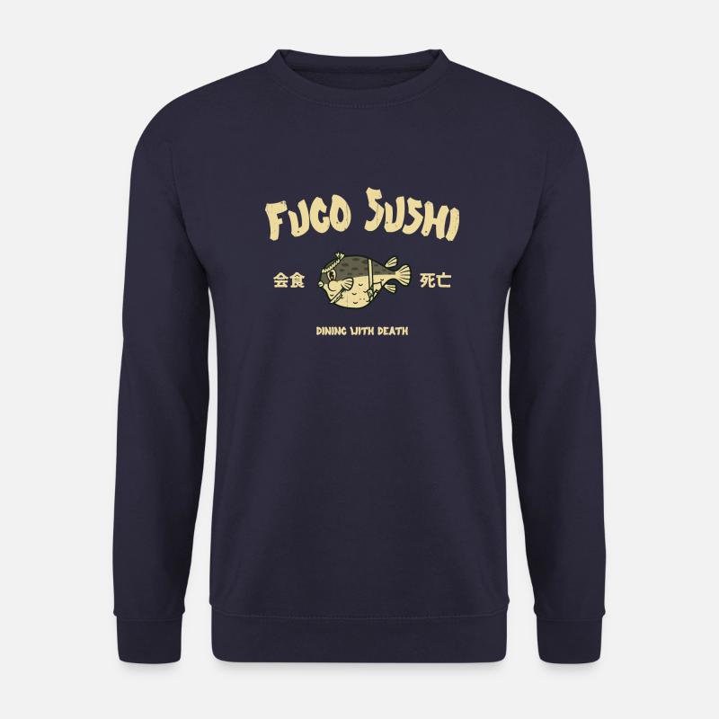 Fugo poisson-globe sushi - Sweat-shirt Unisexe - marine