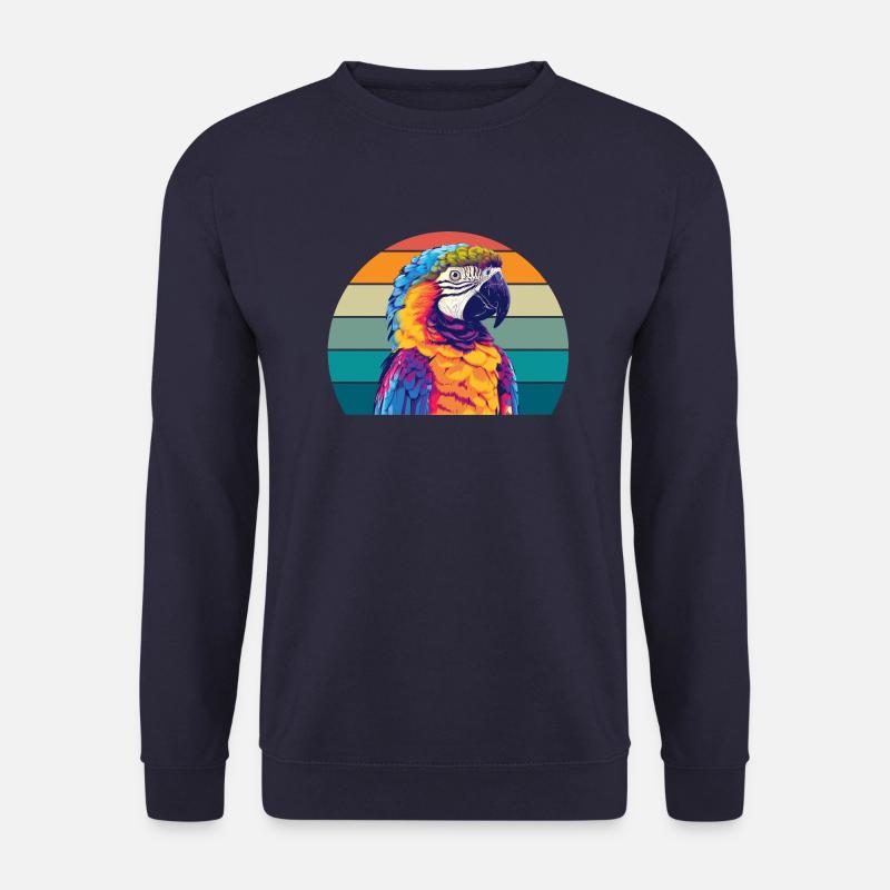 Papagei Retro - Unisex Pullover - Navy
