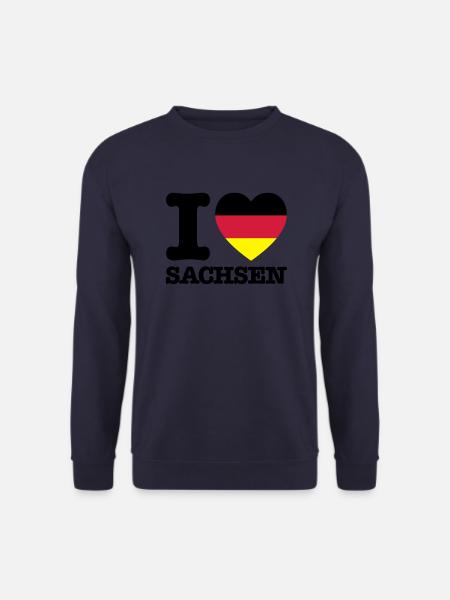 I Love Sachsen Deutschland - Unisex Pullover - Navy