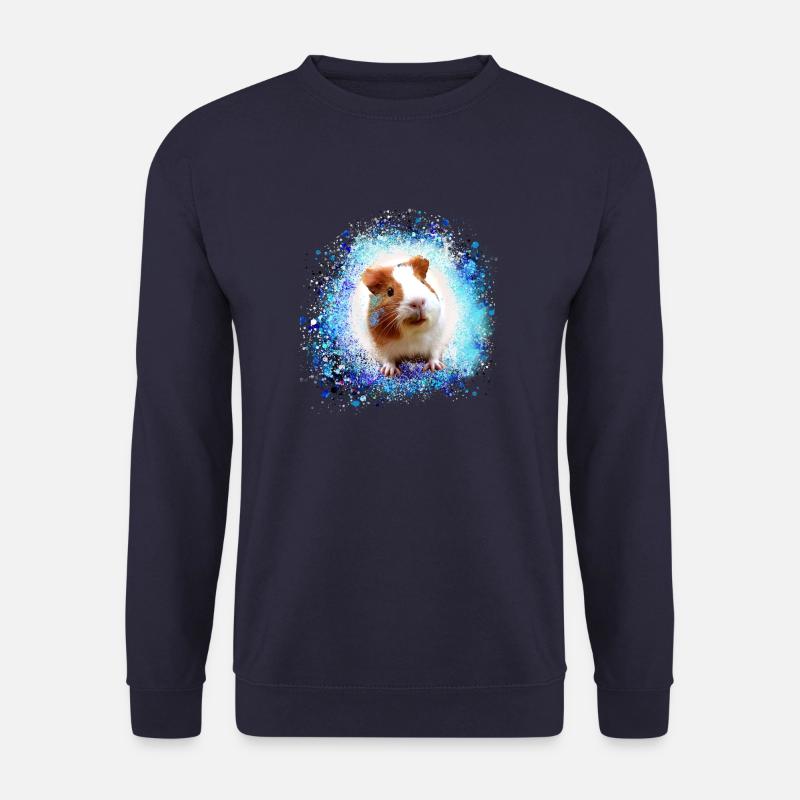 meerschweinchen, graffiti,malerei,grün,blau - Unisex Pullover - Navy