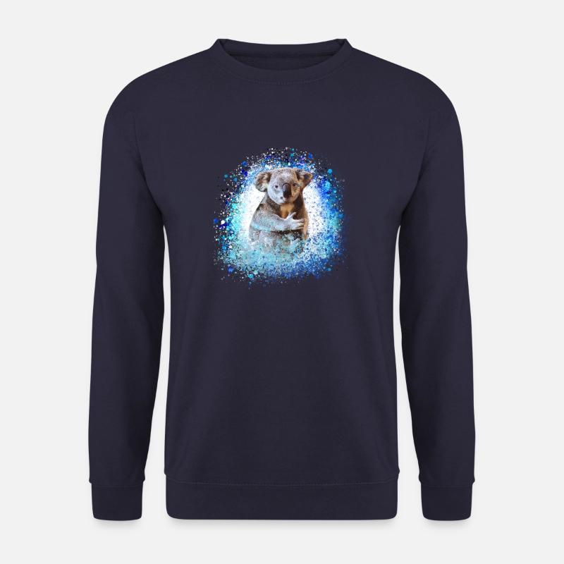 koala ,blue,graffiti,painting,koala bear - Unisex Sweatshirt - navy