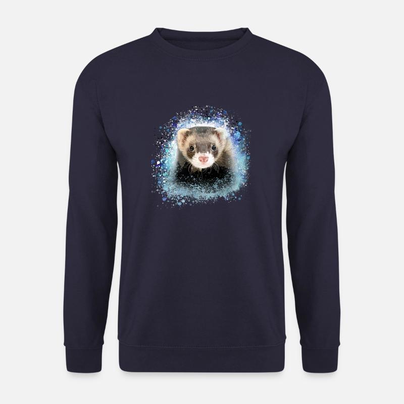ferrets,blue,graffiti,iltis - Unisex Sweatshirt - navy