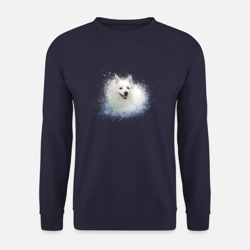 spitz,hund,graffiti,malerei,zwergpsitz - Unisex Pullover - Navy