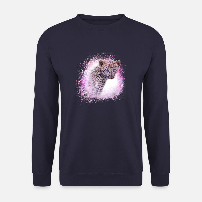 leopardbaby,tiger,rosa,graffiti,malerei,leopard - Unisex Pullover - Navy