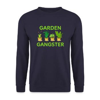 Garden Gangster - Unisex Sweatshirt - navy - Front - Alina (178cm) & Michal (187cm)
