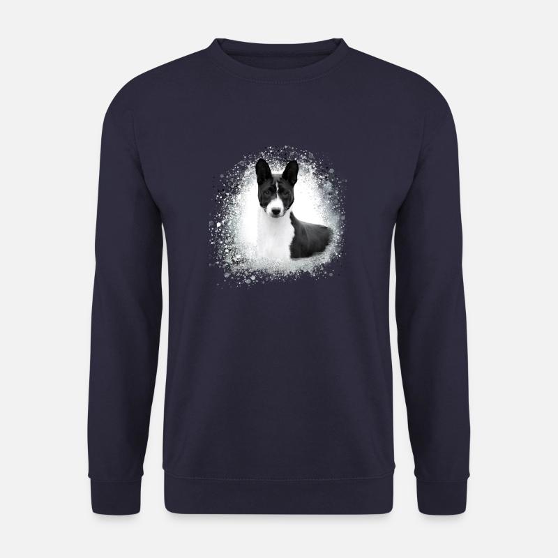 basenji,hund,graffiti,malerei - Unisex Pullover - Navy