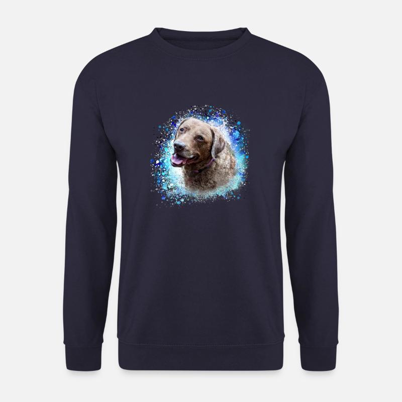 chesapeake bay retriever,retriver,hund,malerei - Unisex Pullover - Navy