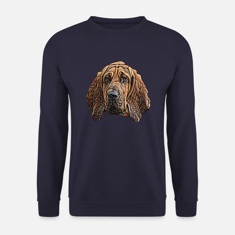 Bloodhound Gesicht - Unisex Pullover - Navy