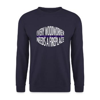 Plombier geek arboriculture - Sweat-shirt Unisexe - marine - Devant - Alina (178cm) & Michal (187cm)