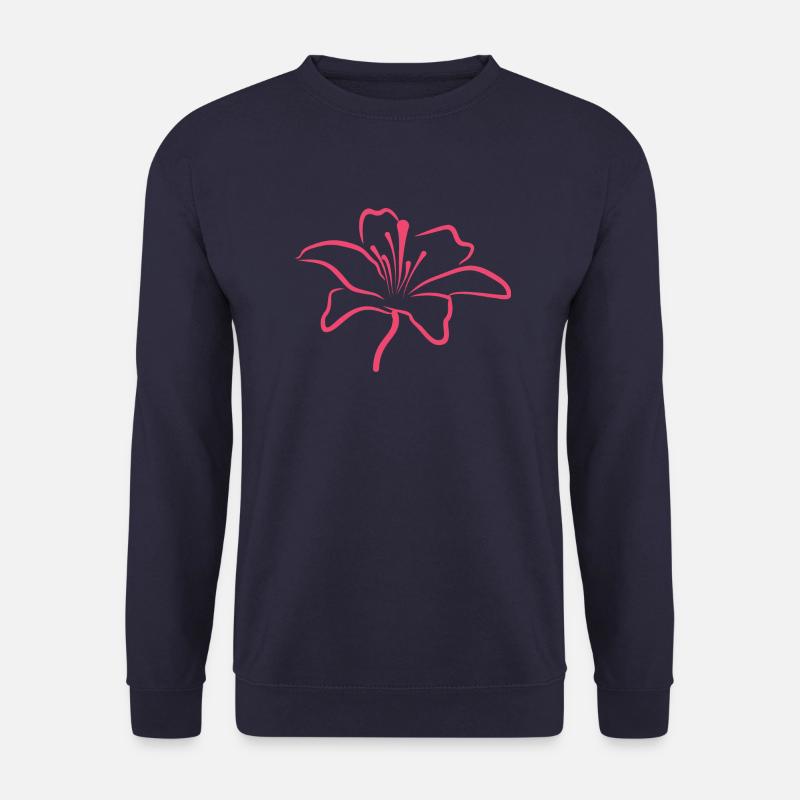 Bloomyvitae Blüte Rosa - Unisex Pullover - Navy