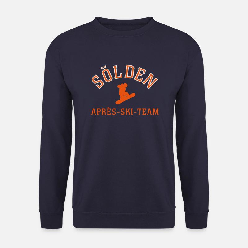 Sölden Après Ski T-Shirt - Unisex Pullover - Navy